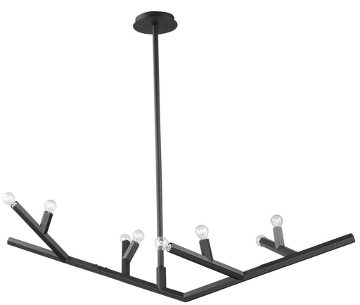 Avenue Lighting - HF8888-BLK - Eight Light Linear Pendant - The Oaks - Black