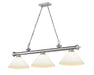 Z-Lite - 2306-3BN-AMO14 - Three Light Billiard - Cordon - Brushed Nickel