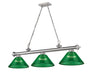 Z-Lite - 2306-3BN-ARG - Three Light Billiard - Cordon - Brushed Nickel