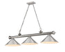 Z-Lite - 2306-3BN-BN15 - Three Light Billiard - Cordon - Brushed Nickel