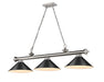 Z-Lite - 2306-3BN-MB15 - Three Light Billiard - Cordon - Brushed Nickel