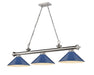 Z-Lite - 2306-3BN-MNB - Three Light Billiard - Cordon - Brushed Nickel