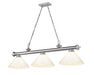 Z-Lite - 2306-3BN-PWH - Three Light Billiard - Cordon - Brushed Nickel