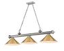 Z-Lite - 2306-3BN-RB15 - Three Light Billiard - Cordon - Brushed Nickel