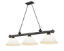 Z-Lite - 2306-3BRZ-AMO14 - Three Light Billiard - Cordon - Bronze