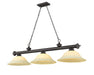 Z-Lite - 2306-3BRZ-GM16 - Three Light Billiard - Cordon - Bronze