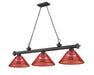 Z-Lite - 2306-3BRZ-PRD - Three Light Billiard - Cordon - Bronze