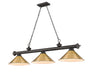 Z-Lite - 2306-3BRZ-RB15 - Three Light Billiard - Cordon - Bronze