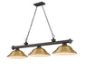Z-Lite - 2306-3BRZ-SRB - Three Light Billiard - Cordon - Bronze