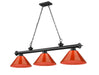 Z-Lite - 2306-3MB-PRD - Three Light Billiard - Cordon - Matte Black