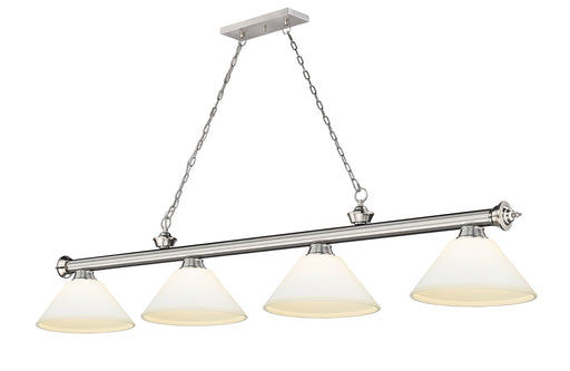 Z-Lite - 2306-4BN-AMO14 - Four Light Billiard - Cordon - Brushed Nickel