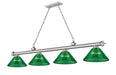 Z-Lite - 2306-4BN-ARG - Four Light Billiard - Cordon - Brushed Nickel