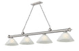 Z-Lite - 2306-4BN-AWL14 - Four Light Billiard - Cordon - Brushed Nickel