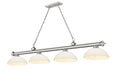 Z-Lite - 2306-4BN-DMO14 - Four Light Billiard - Cordon - Brushed Nickel