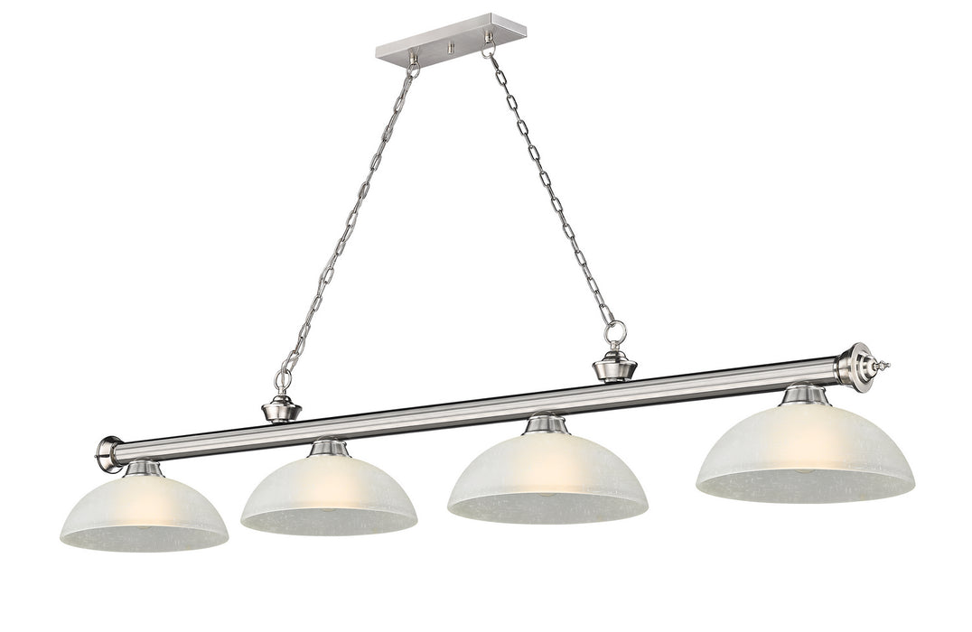 Z-Lite - 2306-4BN-DWL14 - Four Light Billiard - Cordon - Brushed Nickel