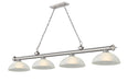 Z-Lite - 2306-4BN-DWL14 - Four Light Billiard - Cordon - Brushed Nickel