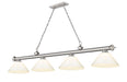 Z-Lite - 2306-4BN-PWH - Four Light Billiard - Cordon - Brushed Nickel