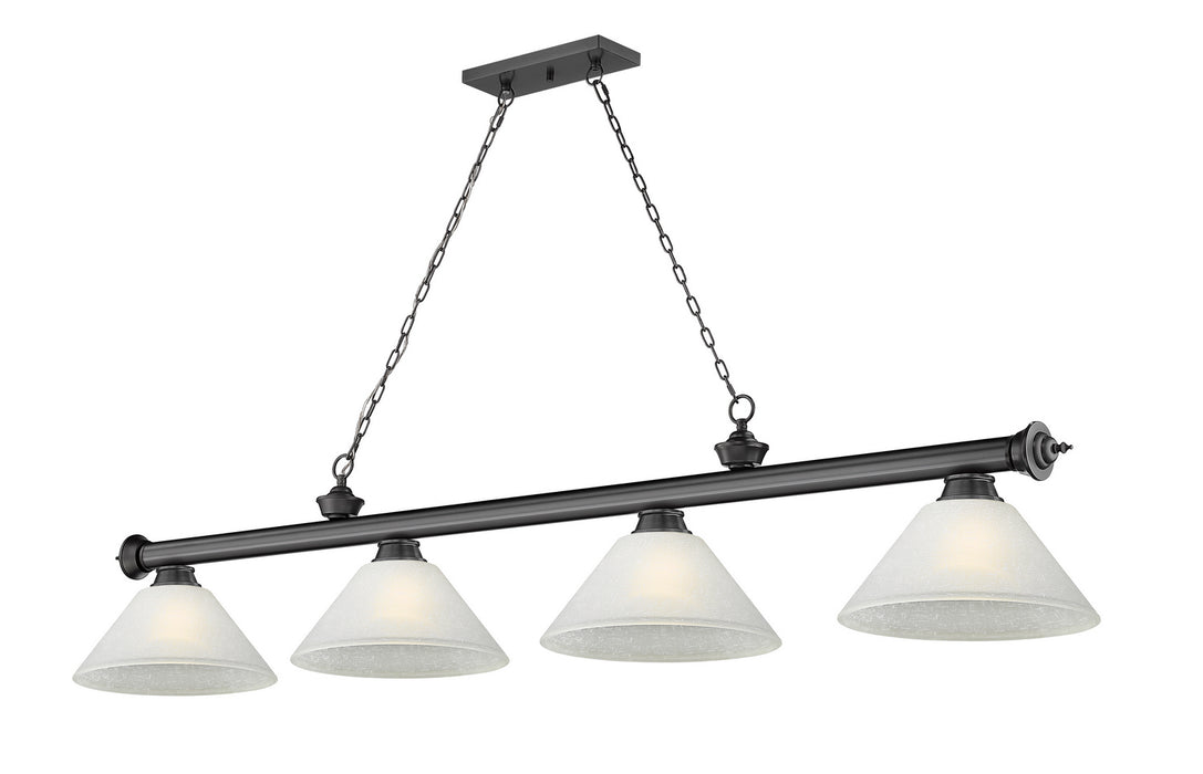 Z-Lite - 2306-4BP-AWL14 - Four Light Billiard - Cordon - Bronze Plate