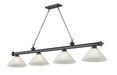 Z-Lite - 2306-4BP-AWL14 - Four Light Billiard - Cordon - Bronze Plate