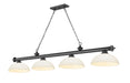 Z-Lite - 2306-4BP-DMO14 - Four Light Billiard - Cordon - Bronze Plate
