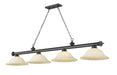 Z-Lite - 2306-4BP-WM16 - Four Light Billiard - Cordon - Bronze Plate