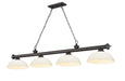 Z-Lite - 2306-4BRZ-DMO14 - Four Light Billiard - Cordon - Bronze