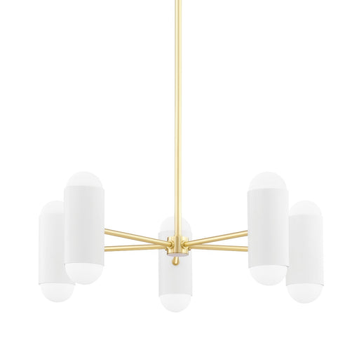 Mitzi - H484810-AGB/SWH - Ten Light Chandelier - Kira - Aged Brass/Soft White Combo
