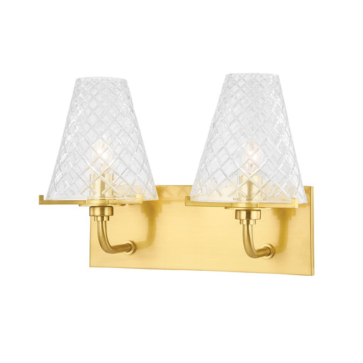 Mitzi - H495302-AGB - Two Light Bath and Vanity - Irene - Aged Brass
