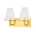 Mitzi - H495302-AGB - Two Light Bath and Vanity - Irene - Aged Brass