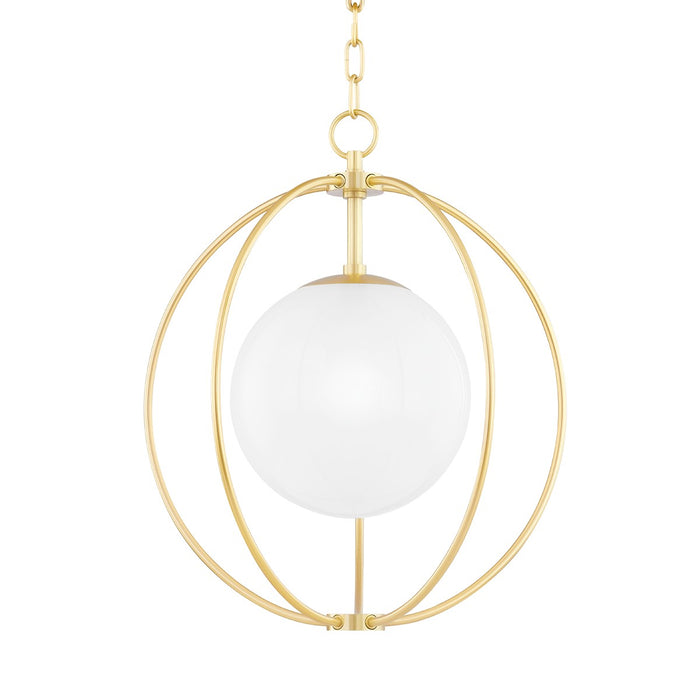 Mitzi - H500701S-AGB - One Light Pendant - Lyla - Aged Brass