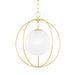 Mitzi - H500701S-AGB - One Light Pendant - Lyla - Aged Brass