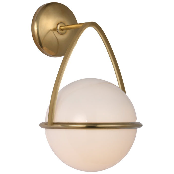 Visual Comfort Signature - ARN 2362HAB-WG - LED Wall Sconce - Lisette - Hand-Rubbed Antique Brass