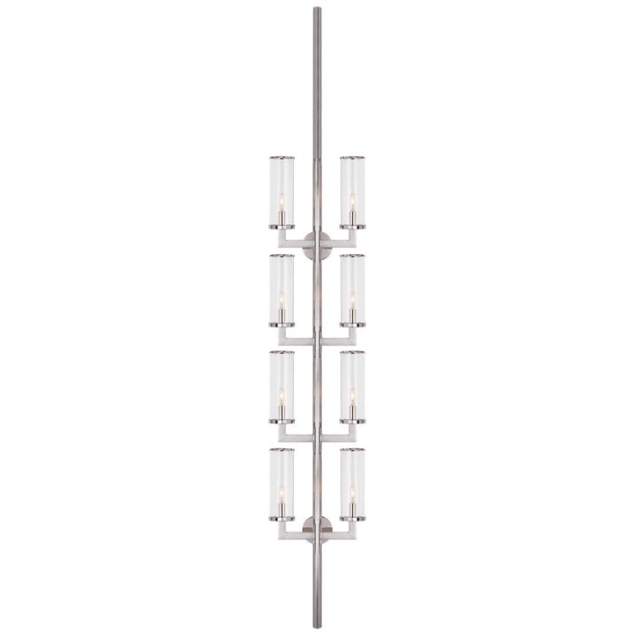 Visual Comfort Signature - KW 2204PN-CG - Eight Light Wall Sconce - Liaison - Polished Nickel