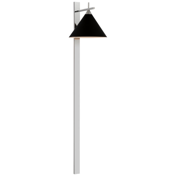 Visual Comfort Signature - KW 2412PN-BLK - LED Wall Sconce - Cleo - Polished Nickel