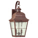 Generation Lighting. - 8463-44 - Two Light Outdoor Wall Lantern - Chatham - Weathered Copper