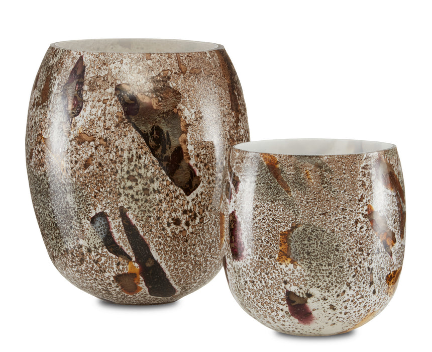 Currey and Company - 1200-0527 - Vase - Bora - Brown Speckle