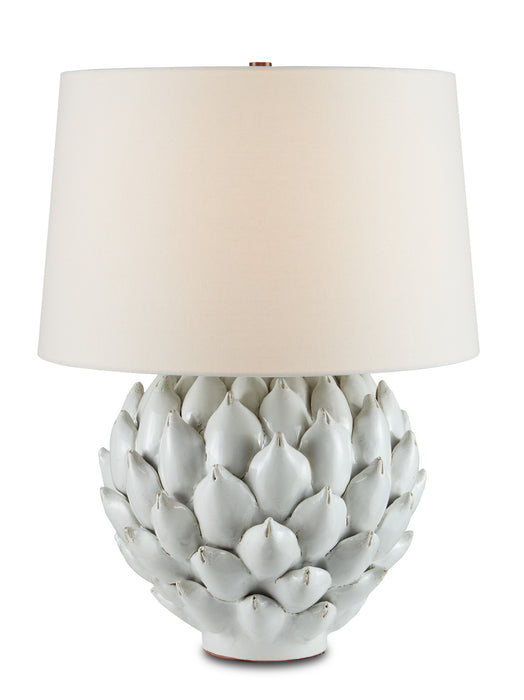 Currey and Company - 6000-0741 - One Light Table Lamp - Cynara - Antique White
