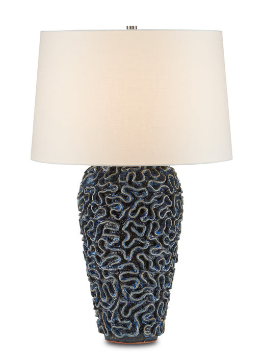 Currey and Company - 6000-0745 - One Light Table Lamp - Milos - Blue