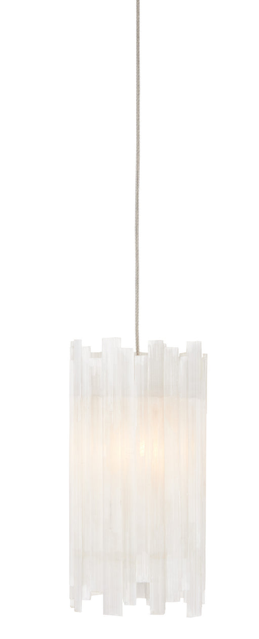 Currey and Company - 9000-0881 - One Light Pendant - Escenia - Natural/Painted Silver