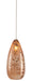 Currey and Company - 9000-0902 - One Light Pendant - Rame - Copper/Silver/Painted Silver