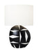 Visual Comfort Studio - HT1041WLBL1 - One Light Table Lamp - Franz - White Leather W Black Leather