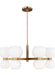 Visual Comfort Studio - KSC10212BBSMG - 12 Light Chandelier - Londyn - Burnished Brass with Milk White Glass