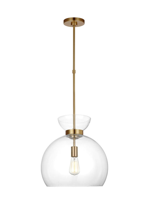 Visual Comfort Studio - KSP1021BBSCG - One Light Pendant - Londyn - Burnished Brass with Clear Glass