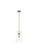 Visual Comfort Studio - KSP1031BBSCG - One Light Pendant - Londyn - Burnished Brass with Clear Glass