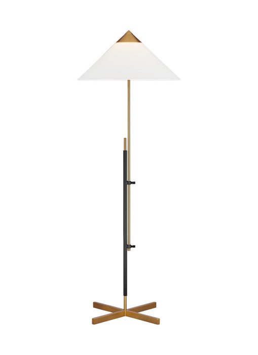 Visual Comfort Studio - KT1291BBSBNZ1 - One Light Floor Lamp - Franklin - Burnished Brass and Deep Bronze