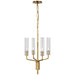 Visual Comfort Signature - ARN 5481HAB-CG - LED Chandelier - Casoria - Hand-Rubbed Antique Brass
