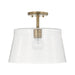 Capital Lighting - 246911AD - One Light Pendant - Baker - Aged Brass