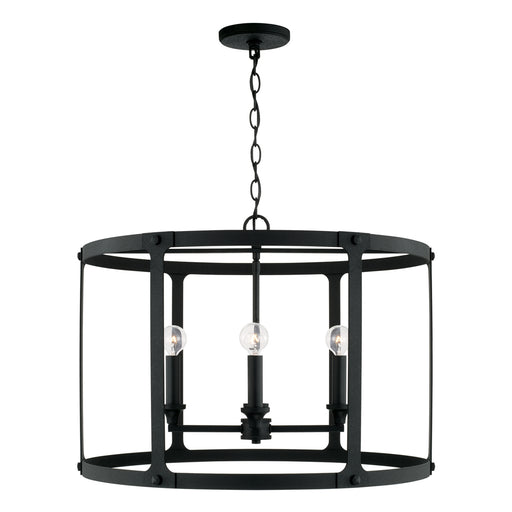 Capital Lighting - 344941BI - Four Light Pendant - Brennen - Black Iron
