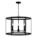 Capital Lighting - 344941BI - Four Light Pendant - Brennen - Black Iron