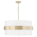 Capital Lighting - 346241SF - Four Light Pendant - Sutton - Soft Gold